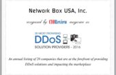 Network Box USA named in CIO Review’s 20 Most Promising DDoS Solution Providers for 2016